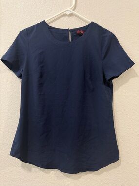 Merona Navy Short-Sleeve Round-Neck Tee
